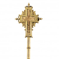 Handheld cross (the Crucifixion and Baptism)